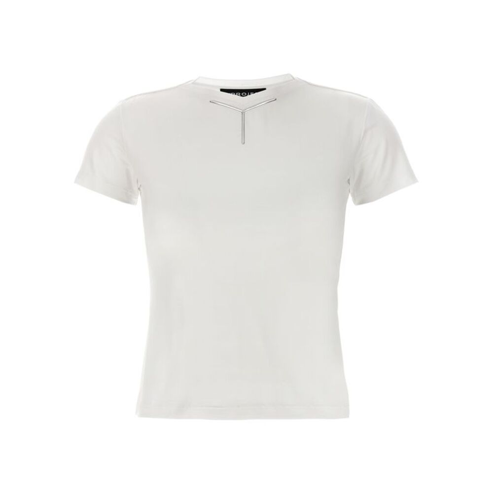Y/PROJECT White Viscose Women's T-Shirt